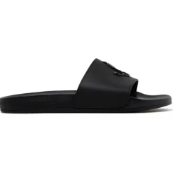 Jimmy Choo - Port Monogram Logo Slides - Black - Jimmy Choo Exclusive Luxury Collection - Avvenice