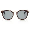 Jimmy Choo - Raffy - Havana and Green Round Framed Sunglasses - Sunglasses - Jimmy Choo Eyewear - Avvenice
