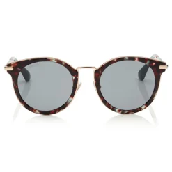 Jimmy Choo - Raffy - Havana and Green Round Framed Sunglasses - Sunglasses - Jimmy Choo Eyewear - Avvenice