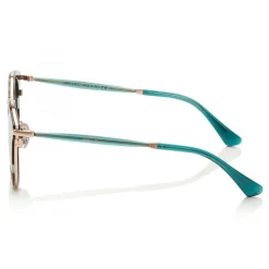 Jimmy Choo - Raffy - Havana and Green Round Framed Sunglasses - Sunglasses - Jimmy Choo Eyewear - Avvenice