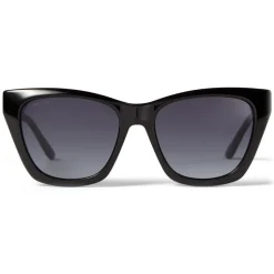 Jimmy Choo - Rikki - Black Cat Eye Sunglasses with Glitter Choo Logo - Jimmy Choo Eyewear - Avvenice