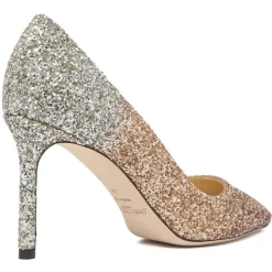 Jimmy Choo - Romy 85 Pumps - Silver Gold - Jimmy Choo Exclusive Luxury Collection - Avvenice