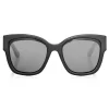 Jimmy Choo - Roxie - Black Oversized Sunglasses with Star Detailing - Sunglasses - Jimmy Choo Eyewear - Avvenice
