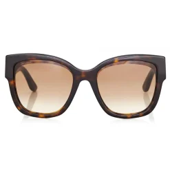 Jimmy Choo - Roxie - Dark Havana Oversized Sunglasses with Star Detailing - Sunglasses - Jimmy Choo Eyewear - Avvenice