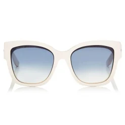 Jimmy Choo - Roxie - Ivory Oversized Sunglasses with Star Detailing - Sunglasses - Jimmy Choo Eyewear - Avvenice