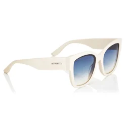 Jimmy Choo - Roxie - Ivory Oversized Sunglasses with Star Detailing - Sunglasses - Jimmy Choo Eyewear - Avvenice