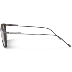 Jimmy Choo - Ryan - Grey Acetate Square Sunglasses with Silver Mirror Lenses - Jimmy Choo Eyewear - Avvenice