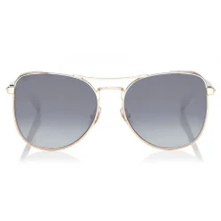 Jimmy Choo - Sheena - Gold Copper Metal Aviator Sunglasses - Jimmy Choo Eyewear - Avvenice