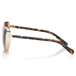 Jimmy Choo - Sheena - Gold Copper Metal Aviator Sunglasses - Jimmy Choo Eyewear - Avvenice