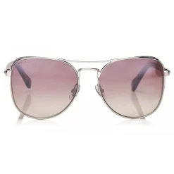 Jimmy Choo - Sheena - Palladium Metal Aviator Sunglasses - Jimmy Choo Eyewear - Avvenice