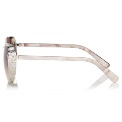 Jimmy Choo - Sheena - Palladium Metal Aviator Sunglasses - Jimmy Choo Eyewear - Avvenice