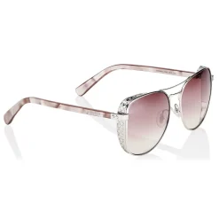 Jimmy Choo - Sheena - Palladium Metal Aviator Sunglasses - Jimmy Choo Eyewear - Avvenice
