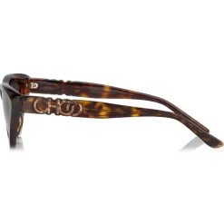 Jimmy Choo - Sparks - Brown Fashion Sunglasses with Dark Havana Frame - Jimmy Choo Eyewear - Avvenice
