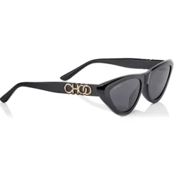 Jimmy Choo - Sparks - Grey Fashion Sunglasses with Black Frame - Jimmy Choo Eyewear - Avvenice