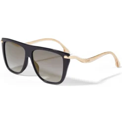 Jimmy Choo - Suvi - Black D-Frame Sunglasses with Grey-Shaded Mirror Lenses - Jimmy Choo Eyewear - Avvenice