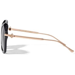 Jimmy Choo - Tessy - Black Square Sunglasses with Grey Shaded Lenses - Avvenice