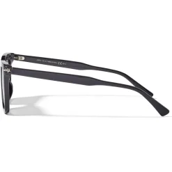 Jimmy Choo - Tip - Black Acetate Square Sunglasses with Brown-Shaded Lenses - Jimmy Choo Eyewear - Avvenice