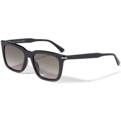 Jimmy Choo - Tip - Black Acetate Square Sunglasses with Brown-Shaded Lenses - Jimmy Choo Eyewear - Avvenice