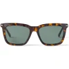 Jimmy Choo - Tip - Havana Acetate Sunglasses with Green Lenses - Jimmy Choo Eyewear - Avvenice