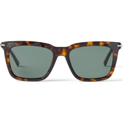 Jimmy Choo - Tip - Havana Acetate Sunglasses with Green Lenses - Jimmy Choo Eyewear - Avvenice