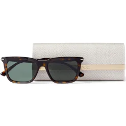 Jimmy Choo - Tip - Havana Acetate Sunglasses with Green Lenses - Jimmy Choo Eyewear - Avvenice