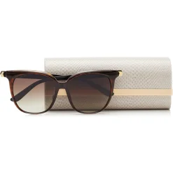 Jimmy Choo - Wilma - Brown Shaded Square Sunglasses with Havana Frame - Jimmy Choo Eyewear - Avvenice