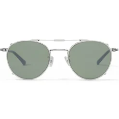Jimmy Choo - Wynn - Grey Palladium Oval Sunglasses with Clip-On Silver Mirror Lenses - Avvenice