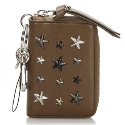 Jimmy Choo Vintage - Embellished Leather Wallet - Brown - Leather and Calf Wallet - Luxury High Quality - Avvenice