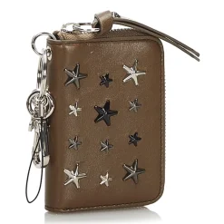 Jimmy Choo Vintage - Embellished Leather Wallet - Brown - Leather and Calf Wallet - Luxury High Quality - Avvenice