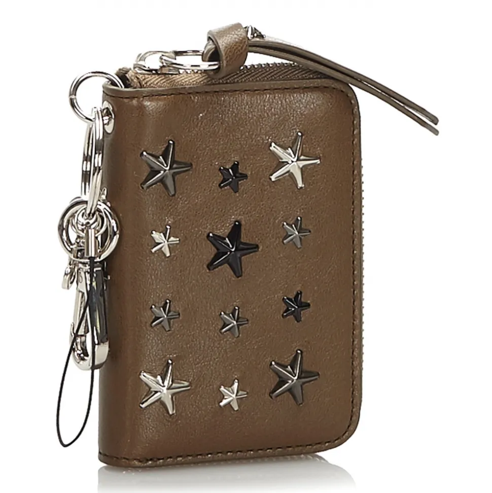 Jimmy Choo Vintage - Embellished Leather Wallet - Brown - Leather and Calf Wallet - Luxury High Quality - Avvenice