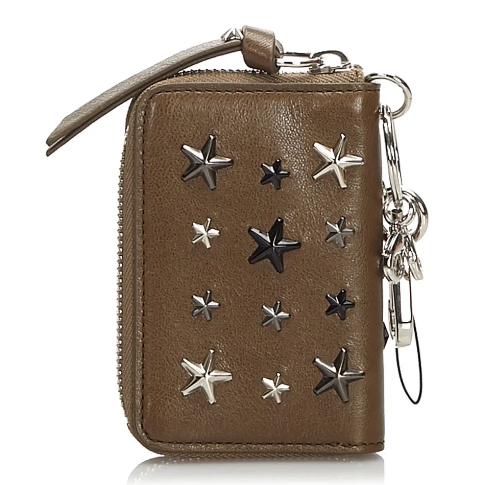 Jimmy Choo Vintage - Embellished Leather Wallet - Brown - Leather and Calf Wallet - Luxury High Quality - Avvenice