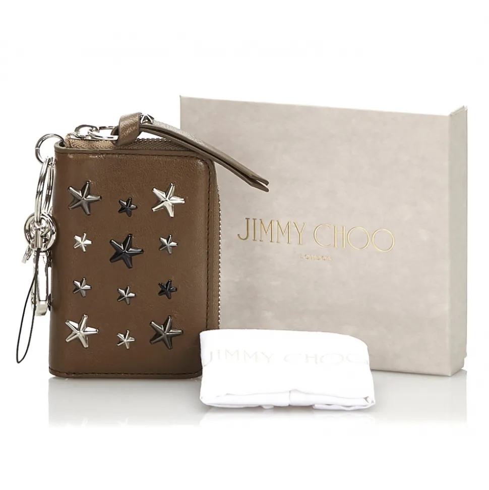 Jimmy Choo Vintage - Embellished Leather Wallet - Brown - Leather and Calf Wallet - Luxury High Quality - Avvenice