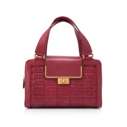 Jimmy Choo Vintage - Leather Handbag - Red - Python Leather Handbag - Luxury High Quality - Avvenice
