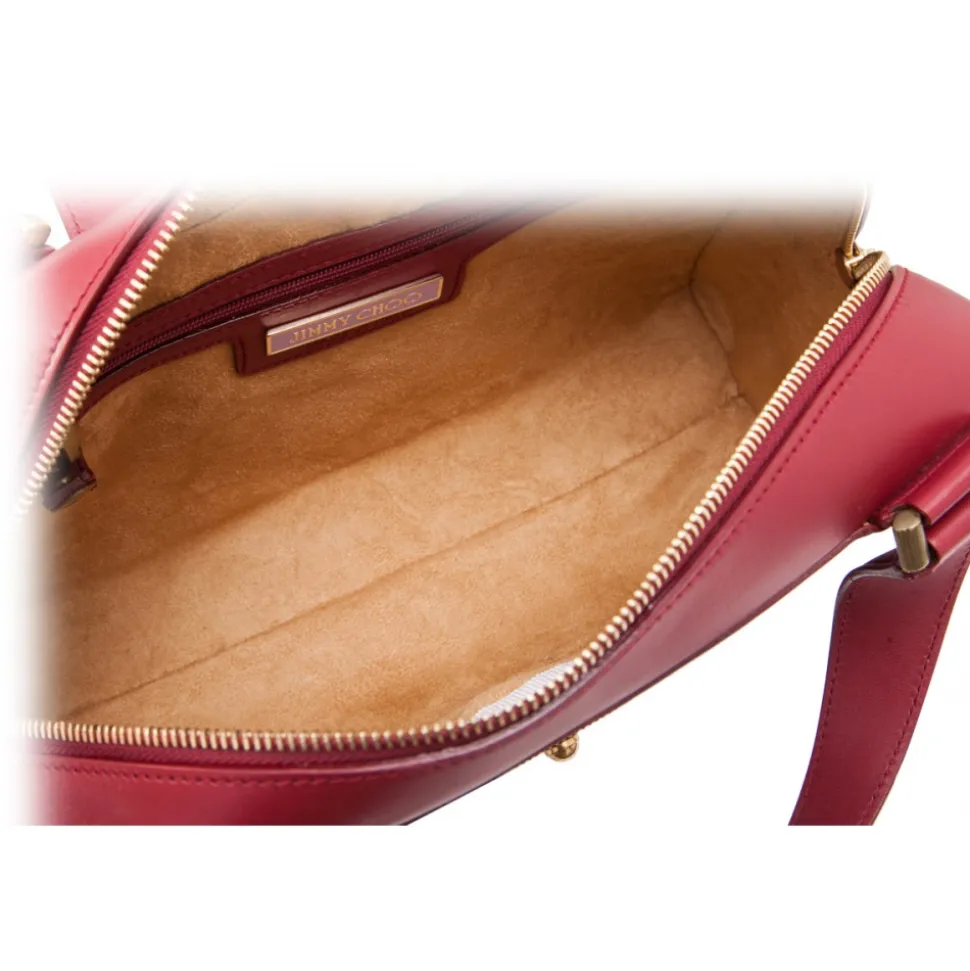 Jimmy Choo Vintage - Leather Handbag - Red - Python Leather Handbag - Luxury High Quality - Avvenice