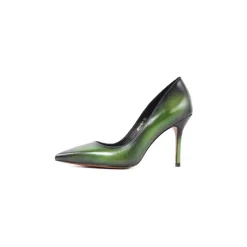 Jovanny Capri - Beautiful Shoes - Green - Women's Stiletto - Patina Effect - Leather Shoes - Luxury High Quality - Avvenice