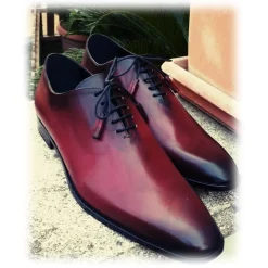 Jovanny Capri - Derby Shoes - Patina Effect - Handmade in Italy - Leather Shoes - Luxury High Quality - Avvenice