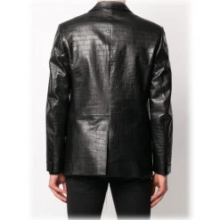 Jovanny Capri - Magnificent Jacket with Crocodile Motif - Leather Jacket - Luxury High Quality - Avvenice