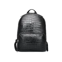 Jovanny Capri - Splendid Chrocodile Backpack - Leather Backpack - Luxury High Quality - Avvenice