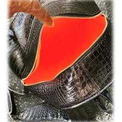 Jovanny Capri - Splendid Chrocodile Backpack - Leather Backpack - Luxury High Quality - Avvenice