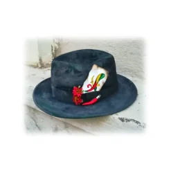Jovanny Capri - Super Stylish Fedoro Hat - High Italian Handmade Tailoring - Hat - Luxury High Quality - Avvenice