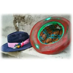 Jovanny Capri - Super Stylish Fedoro Hat - High Italian Handmade Tailoring - Hat - Luxury High Quality - Avvenice