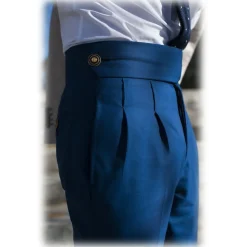 Jovanny Capri - Trousers - High Neapolitan Tailoring - Loro Piana 150s Fabric - Luxury High Quality - Avvenice