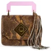 Kristina MC - Cloe Small Brown Snake - High Quality Leather - Avvenice