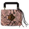 Kristina MC - Cloe Small Pink Snake - High Quality Leather - Avvenice