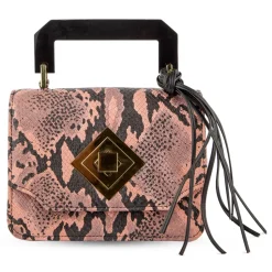 Kristina MC - Cloe Small Pink Snake - High Quality Leather - Avvenice