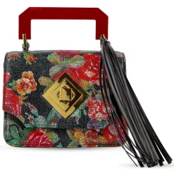 Kristina MC - Cloe Small Red Roses - High Quality Leather - Avvenice