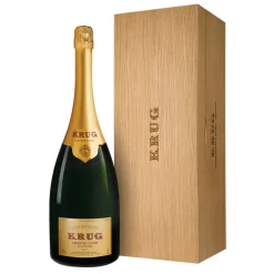 Krug Champagne - Grande Cuvée - Jéroboam - Wood Box - Pinot Noir - Luxury Limited Edition - 3 l - Avvenice