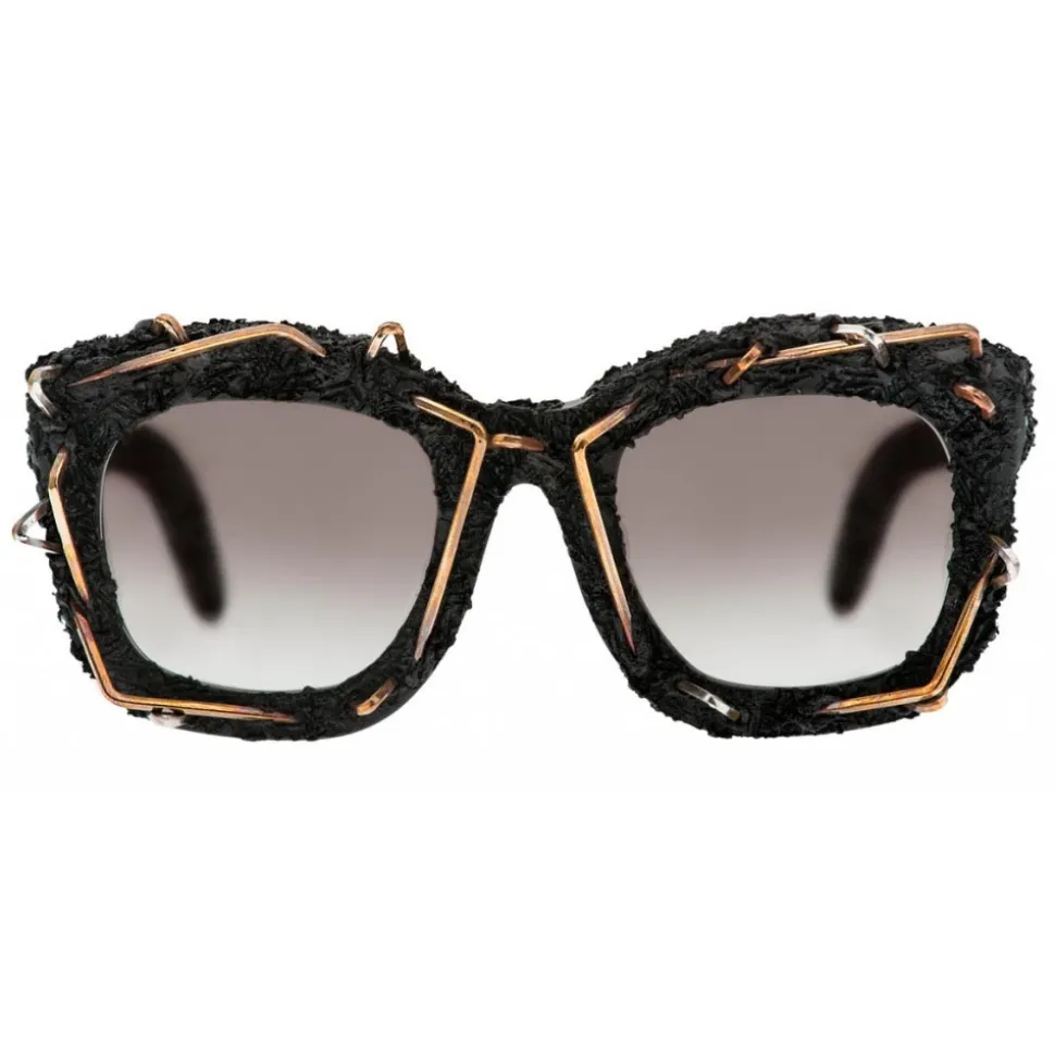 Kuboraum - Mask B2 - Opera - Black Matt, Silver & Bronze - B2 BM OP - Sunglasses - Kuboraum Eyewear - Avvenice