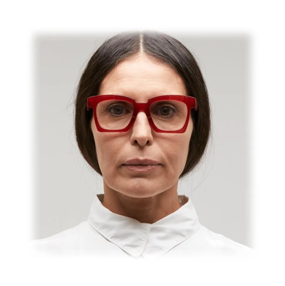 Kuboraum - Mask K5 - Burgundy - K5 BY - Optical Glasses - Kuboraum Eyewear - Avvenice