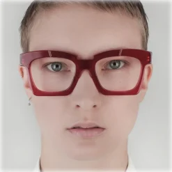 Kuboraum - Mask K5 - Burgundy - K5 BY - Optical Glasses - Kuboraum Eyewear - Avvenice